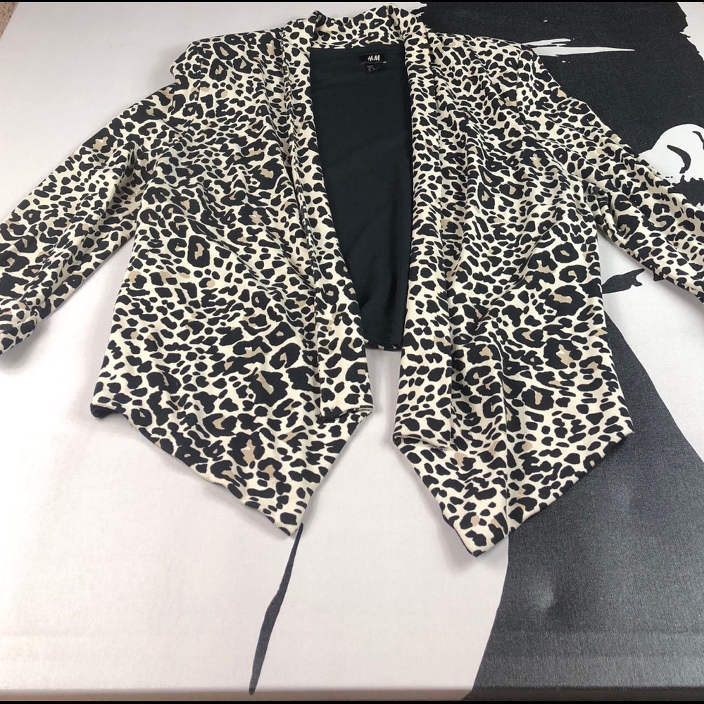 H & M Womens Jacket Drape Blazer